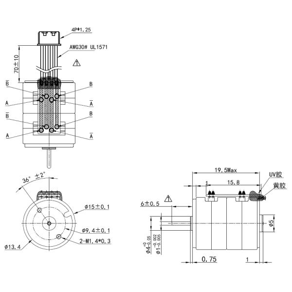 High Torque Multiple Gear Ratio Double Stacked 15mm Stepper Motor With Worm Gearbox