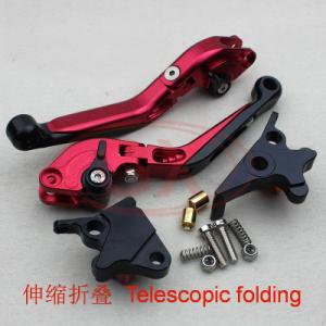 China CNC adjustable aluminum brake and clutch levers with folding handle Motorcycle lever factory