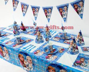 China Disney Frozen Princess Anna Elsa Kids Birthday Party Decoration Set Party Supplies Baby Birthday Party Pack event party factory