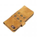 Handmade iphone wallet Rivet flip leather cover for iphone 7 apple case with