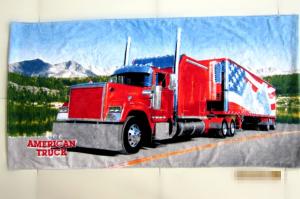 China 76*152cm customize printed beach towel  21s cotton  American truck factory