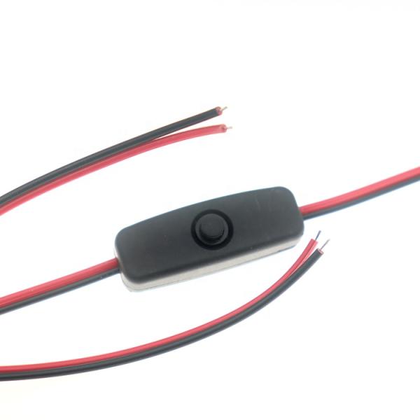 Customized In-line Switch Button on off Power Cable for Led Lamp Motor