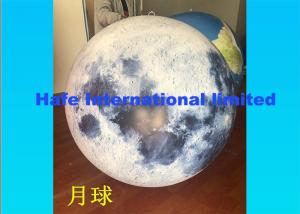China Moon Inflatable Advertising Balloon 2.2m , Custom Inflatable Balloons With LED Light on sale