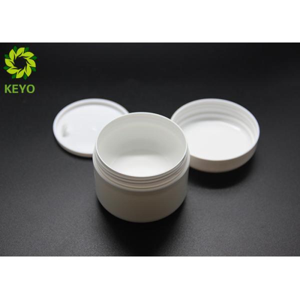 Two Layers White PP Plastic Face Mask Jar 100g Round Empty Face Cream Containers