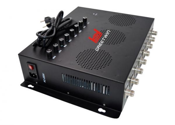 China 80W 2G 3G 4G Mobile Phone Signal Jammer With 8 Antennas For Prison Security factory