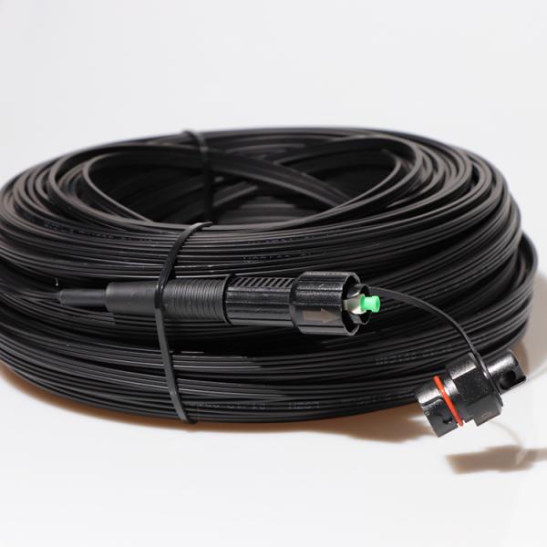 Pre Connectorized Drop Cable Assembly FTTH Outdoor Waterproof Mini SC Connector