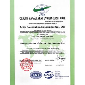 Beijing jiayou xincheng industry and trade co. LTD Certifications