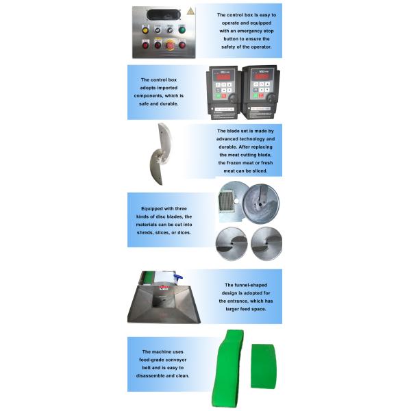 800 KG/H Vegetable Processing Equipment Cutter Potato Chips Machine