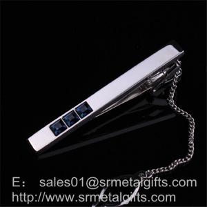 China Elegant crystal tie bars and tie clips selection, luxury men's tie accessory, in stock, on sale