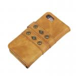 Handmade iphone wallet Rivet flip leather cover for iphone 7 apple case with