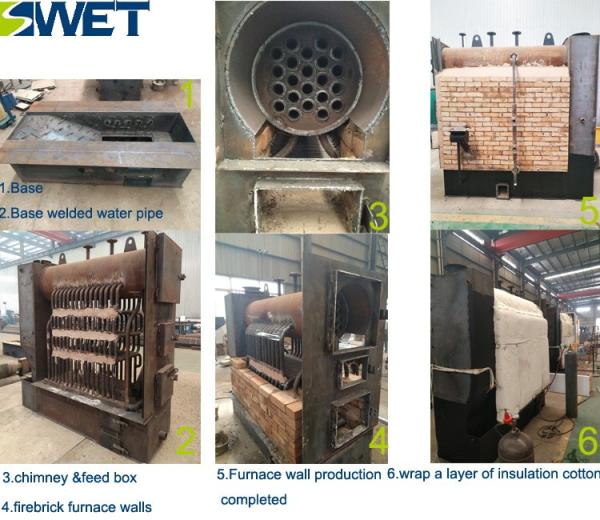 Environmentally friendly 400kg biomass hot water boiler for hotel