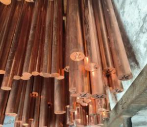 China 99.9% Red Solid Copper Bar Round Rod 180mm 200mm 250mm factory