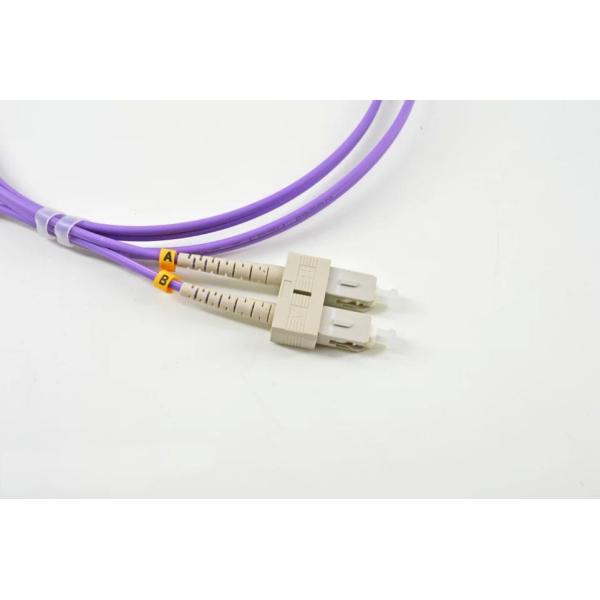 SC -SC Multimode Fiber Optic Patch Cord 50 (125)um Duplex 2.0mm With Beige Clip