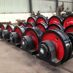 China Anti Rust Steel Crane Wheel Set Good Toughness Durable Long Service Life on sale