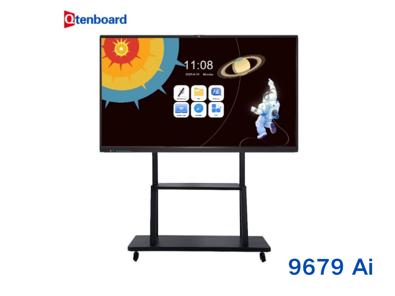 9679 Chip Interactive Falt Panel 65 75 86 Inch 20 Points Touch Anti-Glare Screen