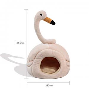 China Cute Hamster Cotton Nest Thickened Plush Fabric Magic Bird Pet House Winter Warm Flamingo Dog Bed factory