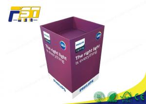 China Eco - Friendly Paper Cardboard Recycling Bins Snacks Retail Point Of Purchase Displays factory