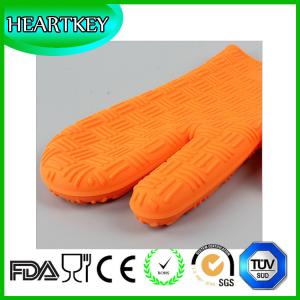 China Heat resistant silicone gloves/oven mitts for oven cooking of bbq baking glove factory
