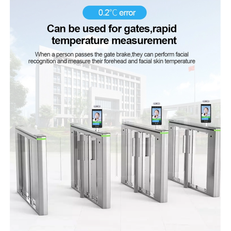Access Control Walk Through Temperature Scanner Thermometer Biometric Machine