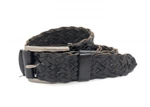 China Casual 40mm Mens Braided Leather Belt For Jeans factory