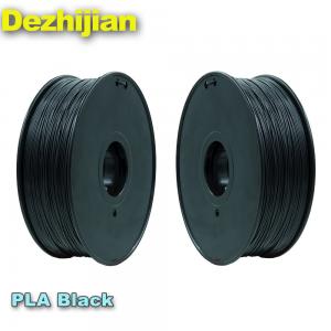 China Black 3d Printer Filament PLA 1.75 Mm Heating Bed Temperature 50℃ on sale