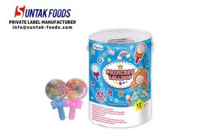 China Lovely princess Lollipop shape jelly bean candy for little girl on sale