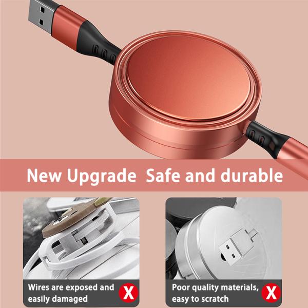480Mbps Multi Function Charging Cable 5V2A / 5V3A 3 In 1 Fast Charging Cable