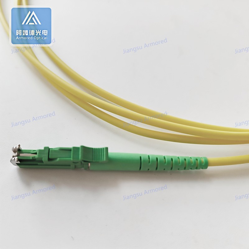 Simplex SM E2000-E2000-2M Fiber Patch Cord 2.8mm Yellow LSZH Patch Cable Assembly