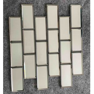 Buy cheap 300x300mm Glass Mosaic Tile for Swimming Pools Iridescent Surface from wholesalers