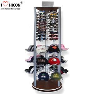China Fashion Store Rotating Outdoor Sports Product Display Stands / Racks Wood Base on sale