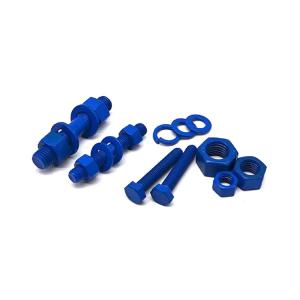 China SIZE M6-M32 Colorful PTFE Coating Bolt And Nut Assembly on sale