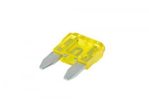 China Plug In Zinc Alloy Automotive Fuses Mini Auto Blade Fuse Rated 32VDC 20A Yellow 11mm For Automotive Passenger Car factory