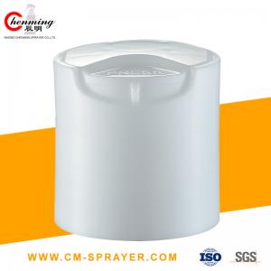 China White Cosmetic Bottle Caps Lids Closures Liquid Soap 20/415 20/410 Disc Top Cap Dispensing factory