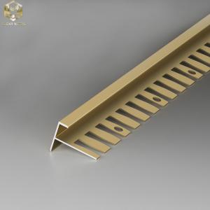 China ODM 10mm Square Edge Tile Trim Panel Extrusions Stair Nosing factory