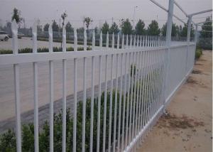 China Galvanization Steel Picket Fence 1800*2400mm Rot Proof on sale