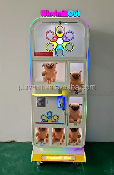 Playfun Cut 2 Win Game Machine Automatic Cut the Rope Prize Machine Scissors Game Machine