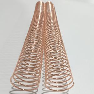 China Rose Gold Metal Coil Binding Spiral 7/8'' Single Loop For Books NanBo on sale