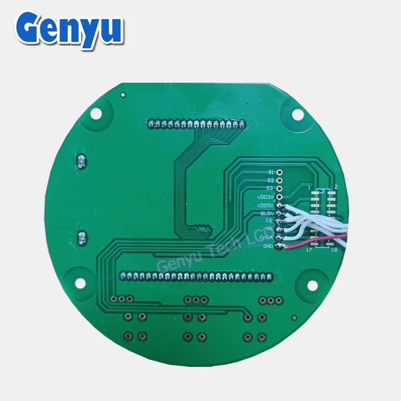 FSTN Segment LCD Display Module Customized PCB Board White Screen