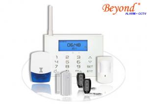China LCD Icons Touch Keypad Wireless GSM SMS Burglar Alarm System with Wireless Flash Siren on sale