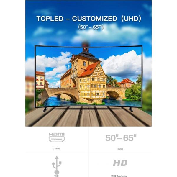 3D Digital Touch LED TV Display Flat Screen 2ms Response Time 60-120Khz Frequency