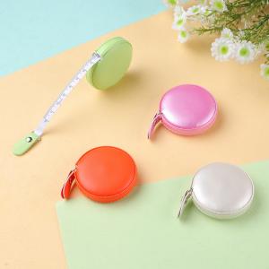 China 60 Inch Promotional Business Gifts Sewing Body Retractable Leather Tape Measure on sale