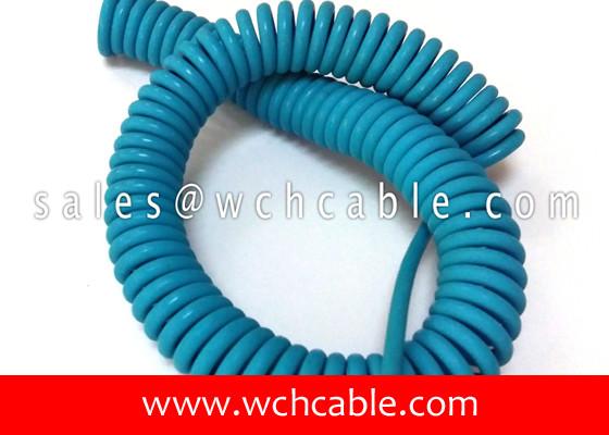 China UL20937 Light Duty Electronic Interconnection Spring Coiled Cable 80C 30V factory