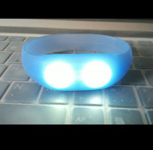China sound and motion activated remote controlled led wristband silicone bracelets on sale