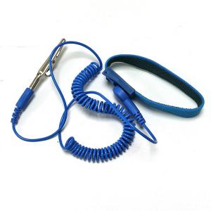 China Conductive Fabric ESD Wrist Strap Grounding Wire Suit For ESD Mat factory