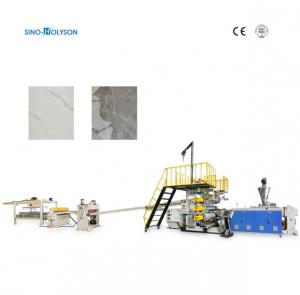 China PVC Marble Sheet Unmanned PLC Control Plastic Production Line Extruder Making Machine factory