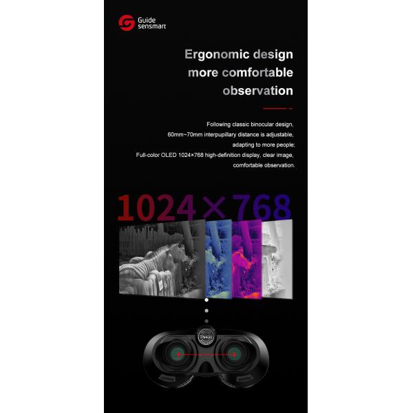 New Arrival Guide TN450 Uncooled Infrared Thermal Night Vision Imaging Binoculars For Security