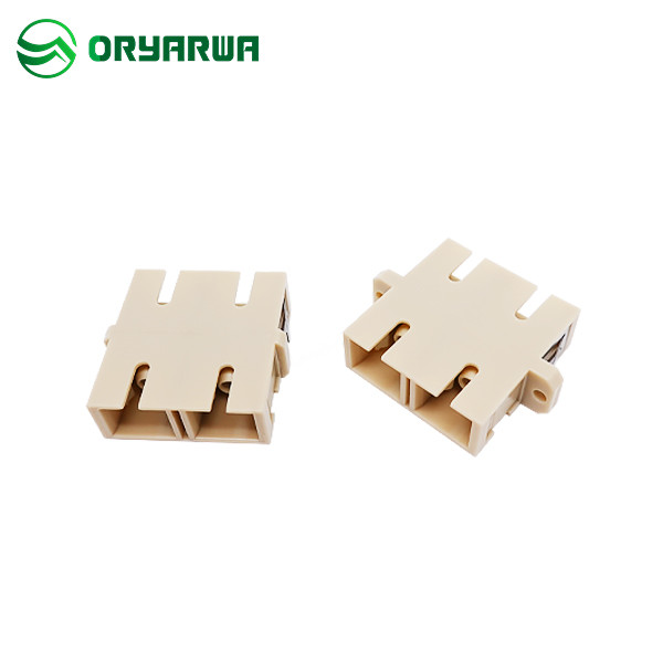 Welded Flange SC Fiber Optic Adapter Duplex Active Device Termination