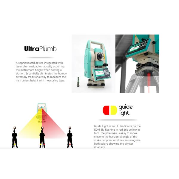 Electronic Theodolite Robotic Total Station Survey Machine Lightweight