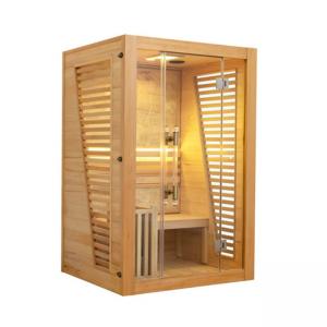 China Wooden Steam Sauna 2 Person Size Indoor Traditional factory