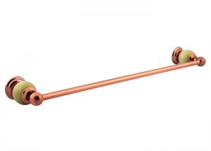 China Hotel and Family Brass Bathroom Accessory Single Towel Bar With Boulder Handle factory